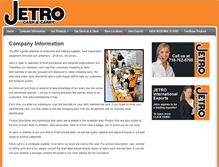 Tablet Screenshot of jetro.com